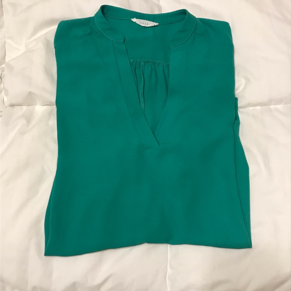 Green Lush Polyester Top